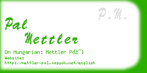 pal mettler business card